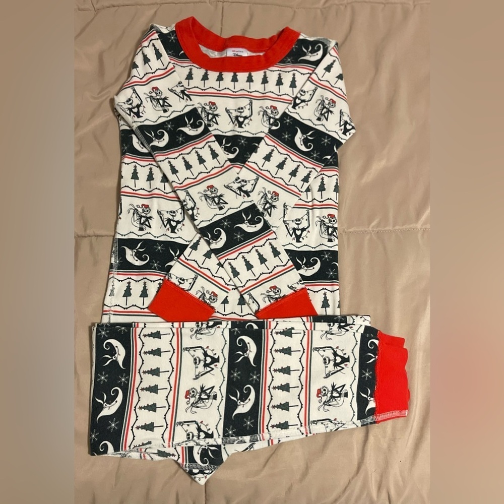 Hanna Andersson Festive Disney Nightmare before Christmas Kids Pajama Set